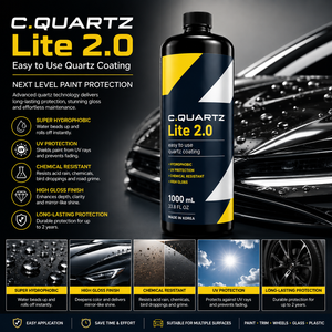C.QUARTZ Lite 2.0 น้ำยาเคลือบสีรถยนต์ เงางาม ป้องกันน้ำ ป้องกันรังสียูวี ทนทานต่อสารเคมี ติดทนนาน - Product Image 3