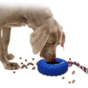 Jouet pour chien en caoutchouc durable avec corde, jouet interactif à tirer <span class=keywords><strong>la</strong></span> corde pour chiens de taille moyenne et grande - Product Image 5