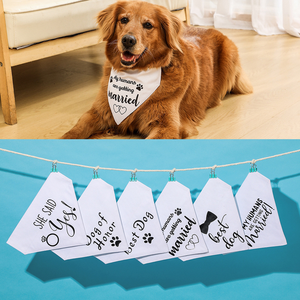 אביזרים לחיות מחמד אביזרים חתונה יום הולדת מחמד צעיף בנדנה מודפס מותאם אישית מודפס לחתול - Product Image 2