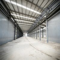 Kit de Construcción de Almacenes Prefabricados de Estructura de Acero Moderna, Taller Metálico de Bricolaje, Nave Industrial de Acero para Escuelas y Centros Comerciales