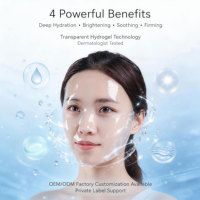 Ensemble de masques hydratants pour le visage et le corps à la vitamine C pour femmes, pour peaux sensibles, mains, nez, vente en gros OEM, masque en feuille de collagène hydrogel cristallin