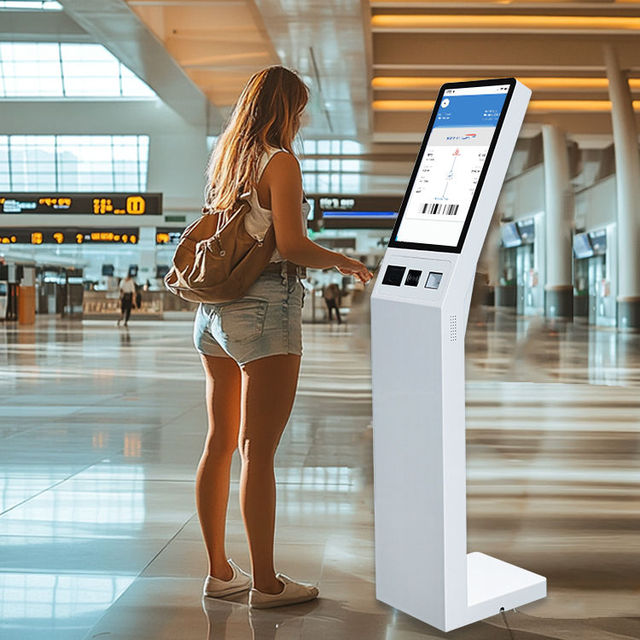 Custom Kiosk Manufacturers 32 Inch Android Digital Signage Fast Food Restaurant Check Kiosk Printer SDK Capacitive Touch 10