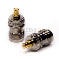 Adaptateur coaxial RF droit SMB mâle vers BNC femelle 50 Ohms, prise de panneau pour système de surveillance de sécurité