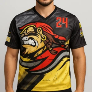 Camiseta de Béisbol de Alta Calidad, Sublimada, de Poliéster, Secado Rápido y Transpirable, Unisex para Adultos, para Juego Competitivo - Product Image 1