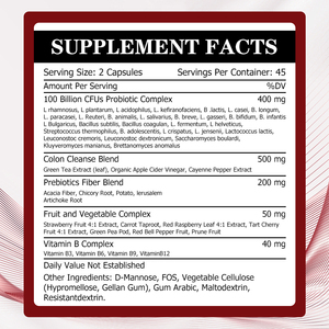 Hot Sale Probiotic for Women Capsules with Prebiotics Fiber Blend Promotes Nutrient Absorption Supports Colon Cleanse Capsules - Product Image 2