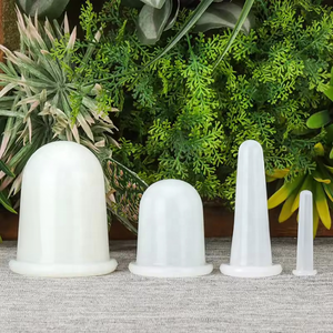 Jars de massage à ventouses en silicone <span class=keywords><strong>anti</strong></span>-<span class=keywords><strong>cellulite</strong></span>, ventouses de massage faciales, ventouses de levage du visage et du cou, raclage de la peau, gua sha <span class=keywords><strong>anti</strong></span>-rides - Product Image 6