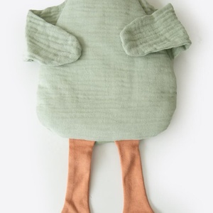 Bio-Baumwolle Ente Sicherheits decke Super Soft Musselin Baby Lovey Tröster Geschlecht Neutral Baby Shower Geschenk - Product Image 5