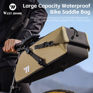 กระเป๋าใต้อานจักรยาน WEST BIKING รุ่น Ultralight ความจุขนาดใหญ่ กันน้ำ แข็งแรง ทนทาน เหมาะสำหรับการเดินป่าและปั่นจักรยาน - Product Image 1