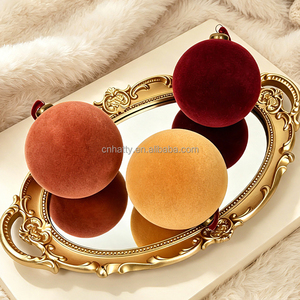 Boules de Noël en velours faites à la main, écologiques, de haute qualité, 8cm, 10cm, 15cm, 20cm, pour la décoration de l'arbre et des fêtes à la maison, vente en gros usine - Product Image 6
