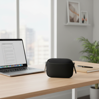 Pochette Organiseur de Technologie Portable Écologique en Néoprène Étanche avec Fermeture Éclair pour Téléphone Chargeur Câble AirPods Adaptateur MagSafe Clés