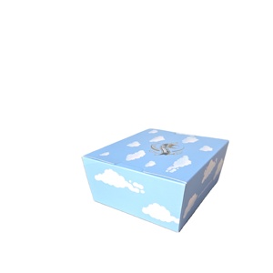 Boîte de papier bleu personnalisée de la série Cloud <span class=keywords><strong>Café</strong></span> pour dessert pâtisserie chocolat et emballage cadeau Dreamy Sky Cloud Design - Product Image 6