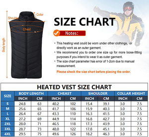 In Stock Smart Heated Vest Usb Rechargeable Battery Men <strong>Work</strong> Thermal <strong>Body</strong> <strong>Warmer</strong> Plus Size 9 Heating Zones Heated Vest - Product Image 6