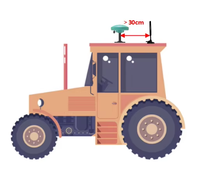 Système de direction automatique RTK GPS pour tracteur, navigation automatique, précision ±2,5 cm, équipement agricole de précision