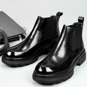 Zapatos Oxford de Vestir para Hombre, Estilo Británico Vintage, Cuero Charol Brillante, Punta Cuadrada Tallada, Zapatos Formales con Aumento de Altura para Boda - Product Image 2