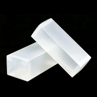Boîte cadeau pliante transparente givrée en PP/PVC/PET écologique personnalisée avec des matériaux recyclés pour l'emballage artisanal, impression offset