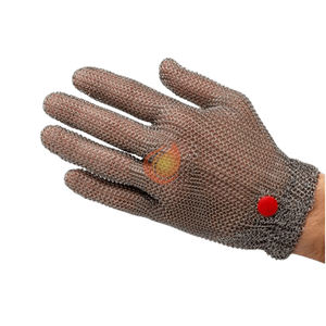 Gants de protection en acier anti-coupure, résistants aux coupures, pour boucher, en maille métallique d'acier inoxydable - Product Image 2