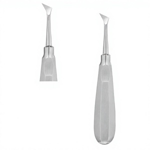 Elevador de Extracción de Raíces Dentales, Puntas de Luccionamiento Tipo Bandera (Izquierda y Derecha, Estructura Oeste-Oeste), Instrumentos de Acero Inoxidable (DEL) # 1L + DEL # 1R) - Product Image 5