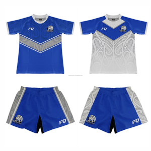 FQ昇華マオリ卸売ラグビーユニフォームジャージーベアクラブ着用ラグビースーツフィールドトレーニングリーグユニフォームチームウェア - Product Image 1