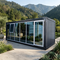 Tendance 2026 : Maisonnette Préfabriquée Moderne de Luxe, Modulaire, Portable et Pliable, en Conteneur Maritime, pour Villa, Bureau, Hôtel