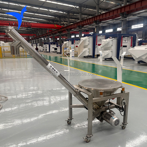 Trasportatore di sale industriale di sollevamento alimentatore a vite in acciaio inossidabile velocità regolabile - Product Image 4