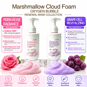Masque facial hydratant et nettoyant en profondeur à la mousse <span class=keywords><strong>de</strong></span> <span class=keywords><strong>guimauve</strong></span>, aux bulles d'oxygène, à l'argile, au PDRN, à la rose, au GHK-Cu et à l'avocat, 250 ml - Product Image 3
