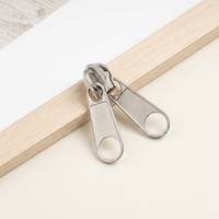 Tirette de fermeture éclair en alliage de zinc durable numéro 5, curseur de fermeture éclair en nylon double face pour sacs, vestes, accessoires de couture DIY
