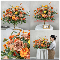 Boules de fleurs artificielles en soie vertes en gros, centre de table vert et blanc, arrangement floral de mariage, boule florale artificielle
