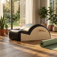 Correcteur de Pilates réglable en bois de chêne personnalisé, couleur et logo sur mesure pour studio de yoga et de Pilates, entraînement professionnel, équilibre corporel