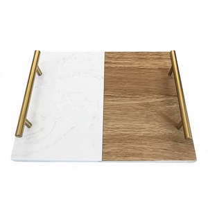 Plateau en bois design, conçu pour l'hôtellerie haut de gamme, la restauration fine, les hôtels de luxe, les cafés, les restaurants et la décoration élégante de la maison. - Product Image 3