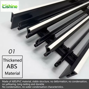 Diffuseur linéaire invisible en plastique ABS, grille d'aération encastrée pour système de ventilation de plafond CVC moderne - Product Image 4