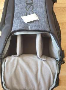 Sac à dos pour appareil photo rétro, sac à dos de voyage pour homme, sac à dos pour ordinateur portable, mini SLR, imperméable, anti-collision, échantillon gratuit - Product Image 5