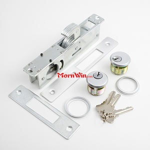 أقفال باب منزلقة بإطار زجاجي وعلى الأكثر مبيعًا بجودة عالية مع خطاف قفل وإسقاط أسطواني على شكل معلاقة - Product Image 5