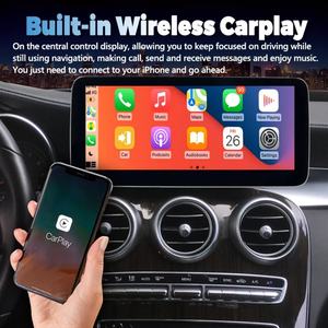 Reproductor Multimedia para Auto, Estéreo con GPS, CarPlay, Pantalla QLED de 12.3 Pulgadas y 1920*720 para Benz Clase C C200 W205 C250 C180 C260, Android 12 - Product Image 2
