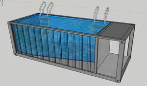 Piscina container prefabbricata espandibile di dimensioni personalizzate