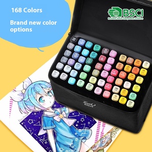 Cross-biên giới hai đầu Vẽ Bút Chì Màu 100/200/262 Màu vật liệu nhựa cho cảm ứng Bút đánh dấu thiết lập cho nghệ thuật - Product Image 5