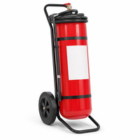 Extincteur à poudre sèche sur chariot 25kg 35kg 50kg 75kg 100kg à roues pour la sécurité incendie industrielle