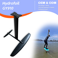 GY910 1218sqcm Waterplay Wing Hydrofoil Foil Board Kiteboarding Full Carbon Fiber Windsurfing Mast for Water Sports Kitesurf