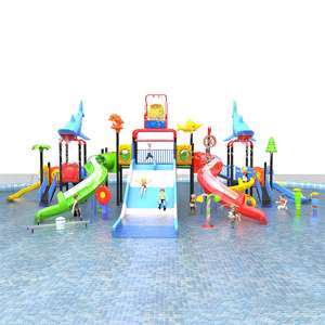 Sân chơi ngoài trời thiết bị trẻ em trẻ em sợi thủy tinh nhựa trượt nước Rides vui chơi giải trí Slide công viên nước sử dụng nhà - Product Image 2