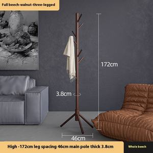 Elegante Perchero <span class=keywords><strong>de</strong></span> <span class=keywords><strong>madera</strong></span> con organizador <span class=keywords><strong>de</strong></span> colgador <span class=keywords><strong>de</strong></span> ropa elegante colgador <span class=keywords><strong>de</strong></span> piso - Product Image 6