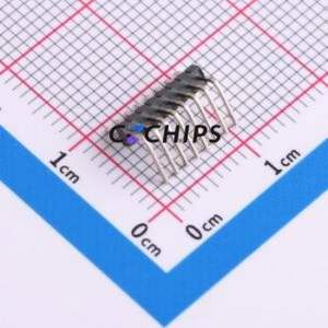 HX PZ1.27-1x8P WZ-P Pin Header Bent Lead Through Hole,P=1.27mm Connector 1x8P 1.27mm Pin Header Right Angle Insert - Product Image 2