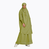 Ensemble de Prière Jilbab Khimar 2 Pièces Couleur Personnalisée Vente Directe Usine Jilbab Abaya Robe Musulmane