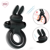 Anneau vibrant double pour homme, anneau pénien sans fil pour retarder l'éjaculation, anneau vibrant télécommandé