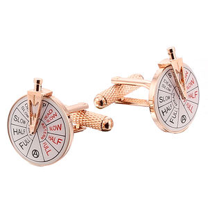 ジュエリーメンズカフボタンラウンドターンテーブルノベルティ可動ルーレットカフスボタン中国卸売サプライヤー - Product Image 1