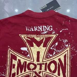 Guangzhou expédie <span class=keywords><strong>la</strong></span> dernière collection MIXED EMOTION de t-shirts à manches courtes pour hommes, vêtements imprimés vintage de style américain de haute qualité. - Product Image 4
