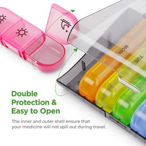 กล่องจัดระเบียบยาประจำสัปดาห์ 3 ช่อง พร้อมกล่องใส่ยา - Product Image 2