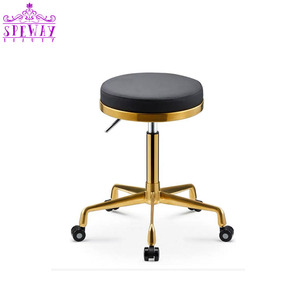 New black and gold pedicurist chair salon pedicure technician chairs wholesale - Product Image 3