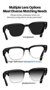 Hot Selling AI Smart <b>Glasses</b> W630T ENC Dual Microphone Noise Reduction Anti-interference Sunglasses AI <b>Camera</b> Translation - Product Image 4