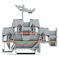 280-520 Bornier de raccordement industriel DIN Rail gris, connecteur traversant, en stock, de fabrication allemande 280-520