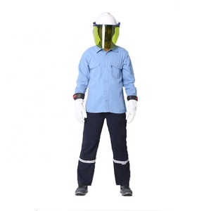 電気アークフラッシュ保護フェイスシールドとバイザーPPE安全服 - Product Image 3