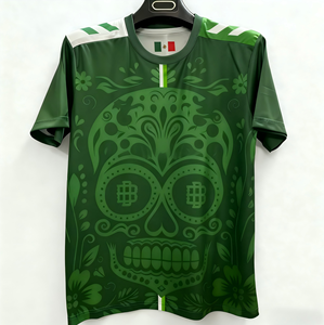 Nieuwe versie nationale team sublimatie voetbaltenues uniformen OEM service geautomatiseerd snijden 100% polyester aangepast logo rechts - Product Image 1